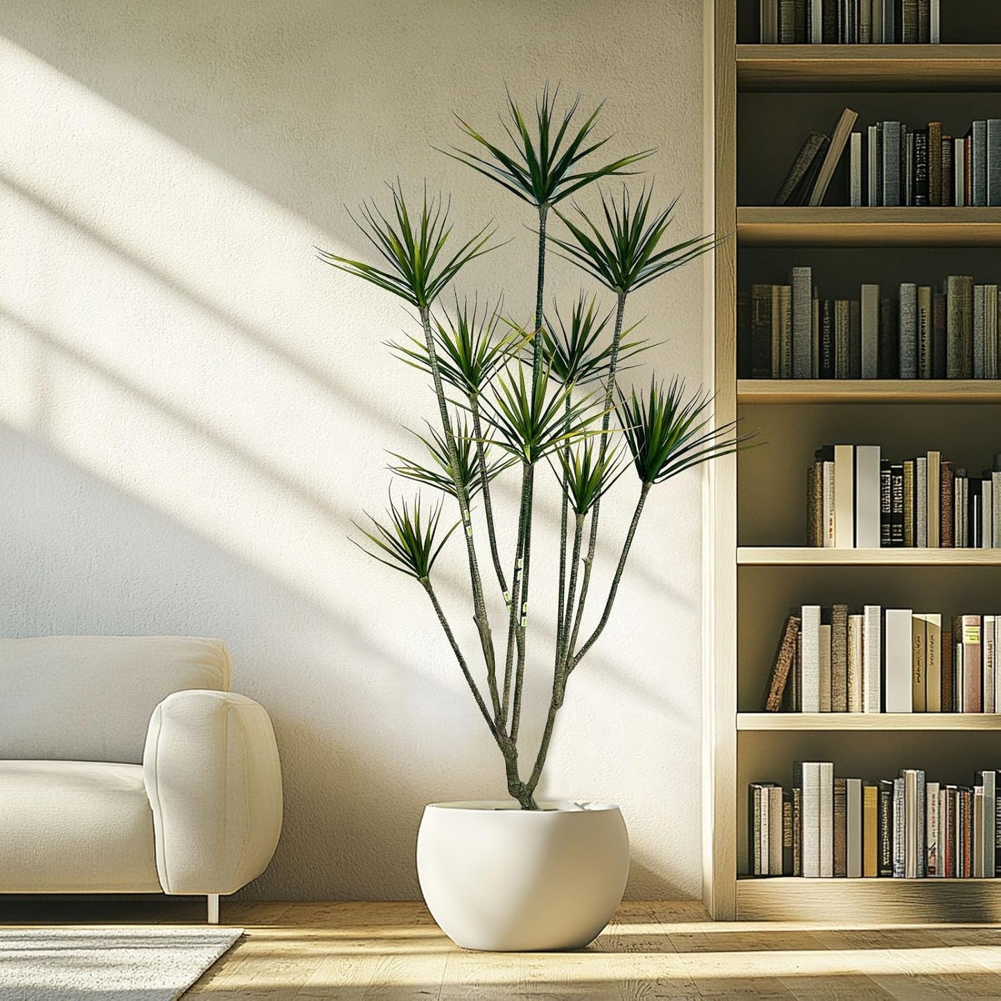 Artificial Dracaena marginata,5ft Tall Fake Plants Artificial Dracaena marginata Plants for Indoor, Fake Trees for Office Home Living Room Floor Patio Greening Porch Decor