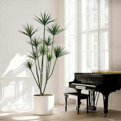 Artificial Dracaena marginata,5ft Tall Fake Plants Artificial Dracaena marginata Plants for Indoor, Fake Trees for Office Home Living Room Floor Patio Greening Porch Decor