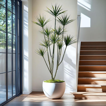 Artificial Dracaena marginata,5ft Tall Fake Plants Artificial Dracaena marginata Plants for Indoor, Fake Trees for Office Home Living Room Floor Patio Greening Porch Decor