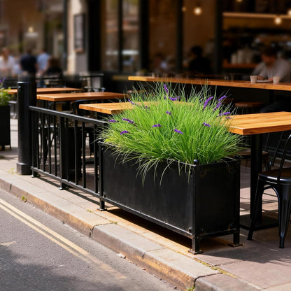 Fake Lavender Flowers with Greenery – 13'' Tall Artificial Lavender Plant, UV Resistant Faux Outdoor Decor for Garden, Patio, Lawn, Planters (2, Green)
