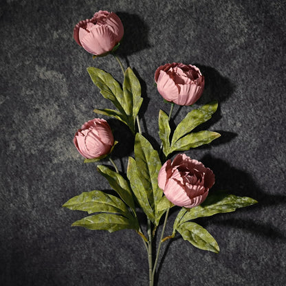 6 Pcs Faux Peonies Artificial Flowers for Vase, 27" White Flowers | Fake Silk Peonies Flowers for Wedding, Vase Filler White Flowers for DIY Bouquets Centerpieces Bridal Shower Office Decor