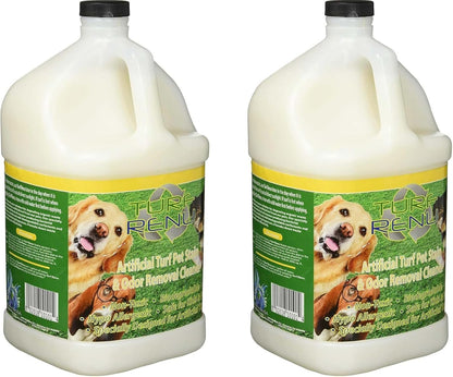 Artificial Turf Pet Stain & Odor Removal Cleaner Refill, 1 Gallon, Enzymatic Artificial Grass Cleaner for Dog Urine, Kennels & Outdoor Surfaces