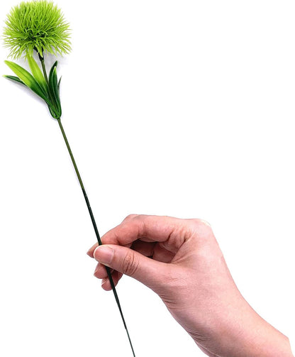 Fake Dandelion Flowers (White), Artificial Plants Plastic Shrubs Bushes Decor Faux Stems Outdoor Indoor Home Garden Party Wedding DIY Planting Filler Decoration