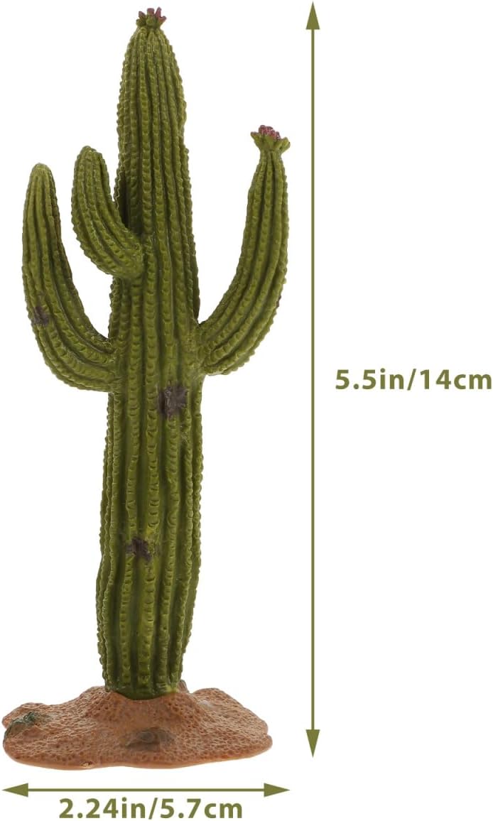 3Pcs Simulated Cactus Decor Set 5.51X6.73X2.24In Faux Cactus Tabletop Ornament for Home Office Desktop Decoration Easy Care Artificial Plants