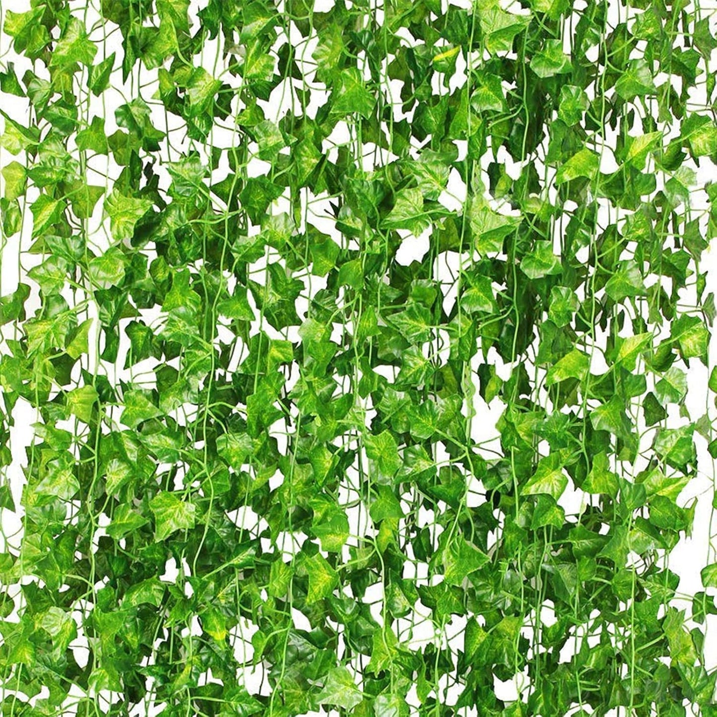 24 Pack 168Ft Artificial Ivy Fake Vines,Ivy Garland Greenery Garland Fake Hanging Plants Vines Aesthetic Green Leaves for Bedroom Wedding Party Garden Wall Room Decor