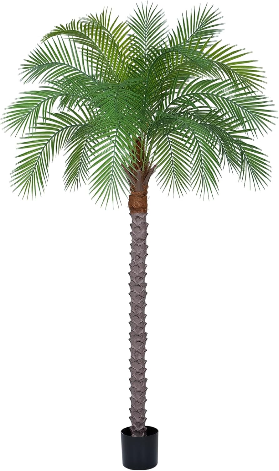 5ft Artificial Phoenix Palm Tree, Faux Coconut Silk Tropical Fake Palm Plant for Indoor Outdoor Home Office Patio Bathroom Pool Coastal Decor