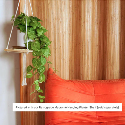 32" Fake Plant, Silk Faux Pothos Ivy Plant (Light Green)