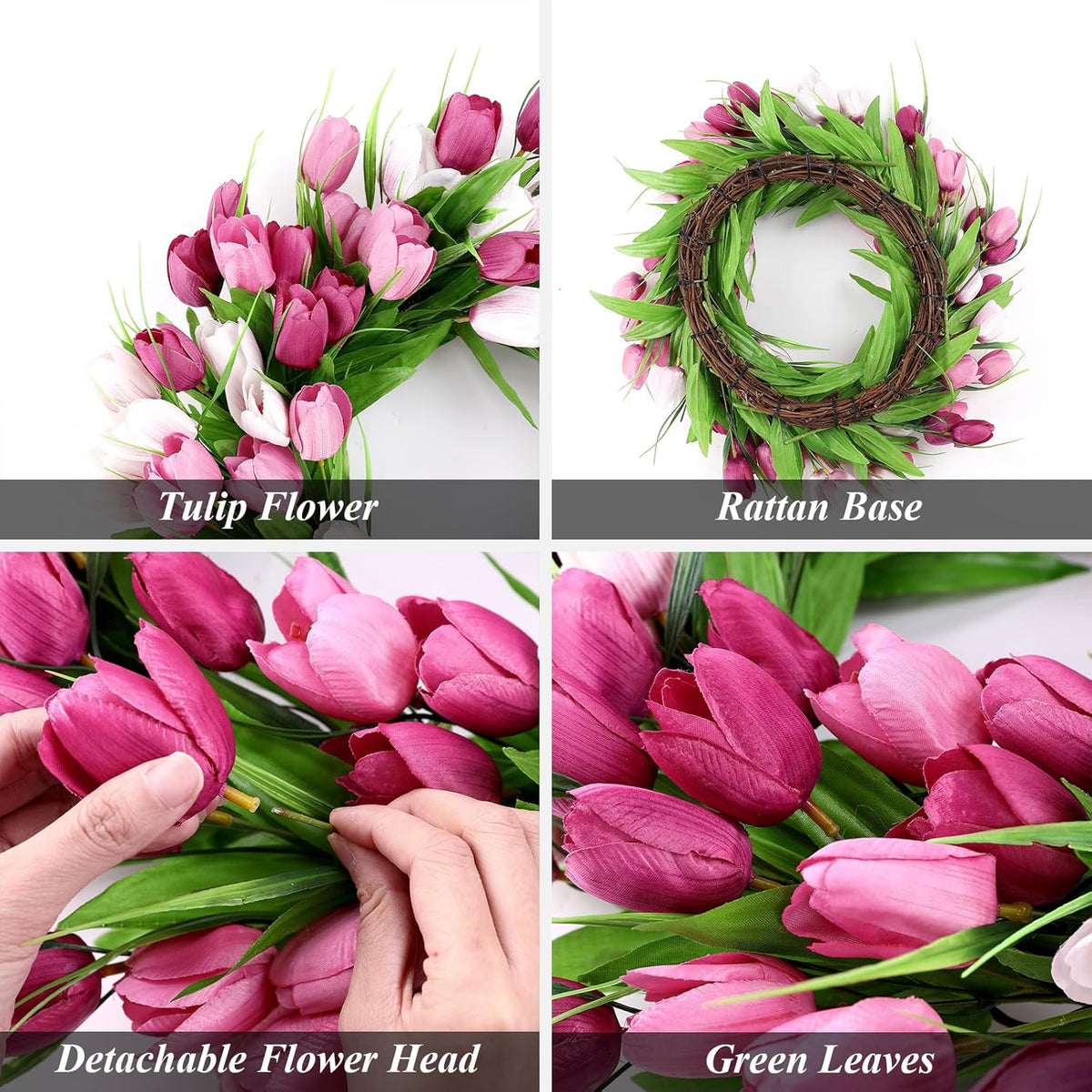 22 Inch Spring Summer Wreaths for Front Door, Artificial Yellow Forsythia Wreath with Green Leaves, Large Silk Floral Wreath for All Seasons Window Wall Wedding Decor