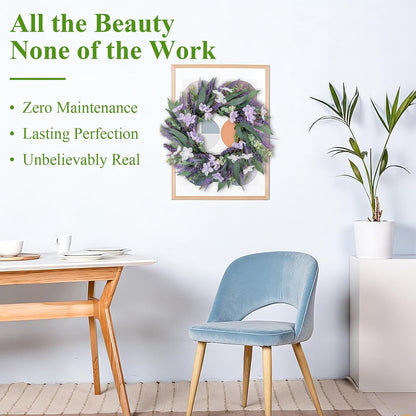 22 Inch Spring Summer Wreaths for Front Door, Artificial Yellow Forsythia Wreath with Green Leaves, Large Silk Floral Wreath for All Seasons Window Wall Wedding Decor