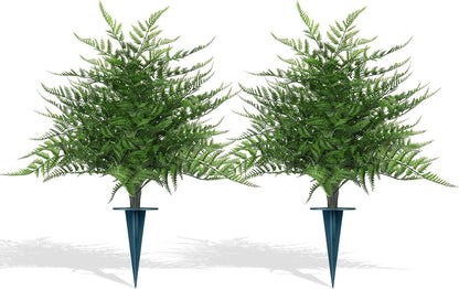 Grooy Pink Set of 2 Artificial Plants Flowers Topiary Ball for Outdoor