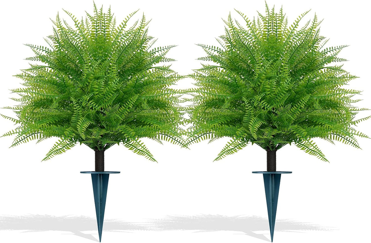 Grooy Pink Set of 2 Artificial Plants Flowers Topiary Ball for Outdoor