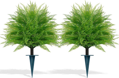 Grooy Pink Set of 2 Artificial Plants Flowers Topiary Ball for Outdoor