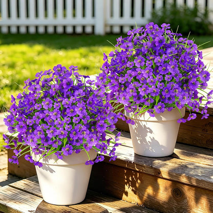 Grooy Pink Set of 2 Artificial Plants Flowers Topiary Ball for Outdoor
