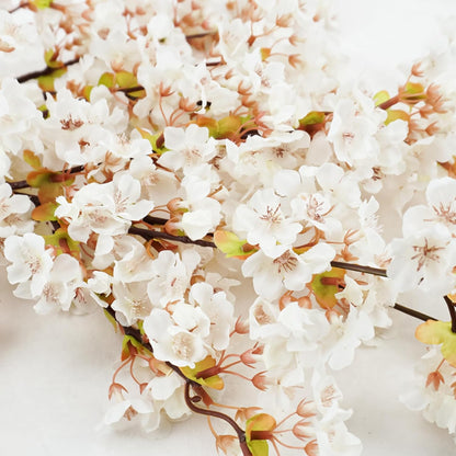 16PCS Artificial Cherry Blossom Flowers, 15.7" Fake Pink Peach Flowers Slik Faux Cherry Blossom Stems Flower Boquet for Home Vase Wedding Party Spring Decoration