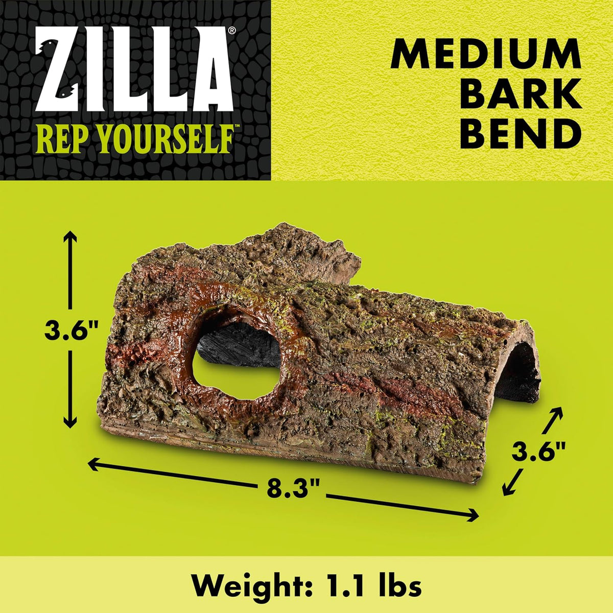 Bark Bends Reptile Hides for Geckos, Snakes, Frogs, Medium