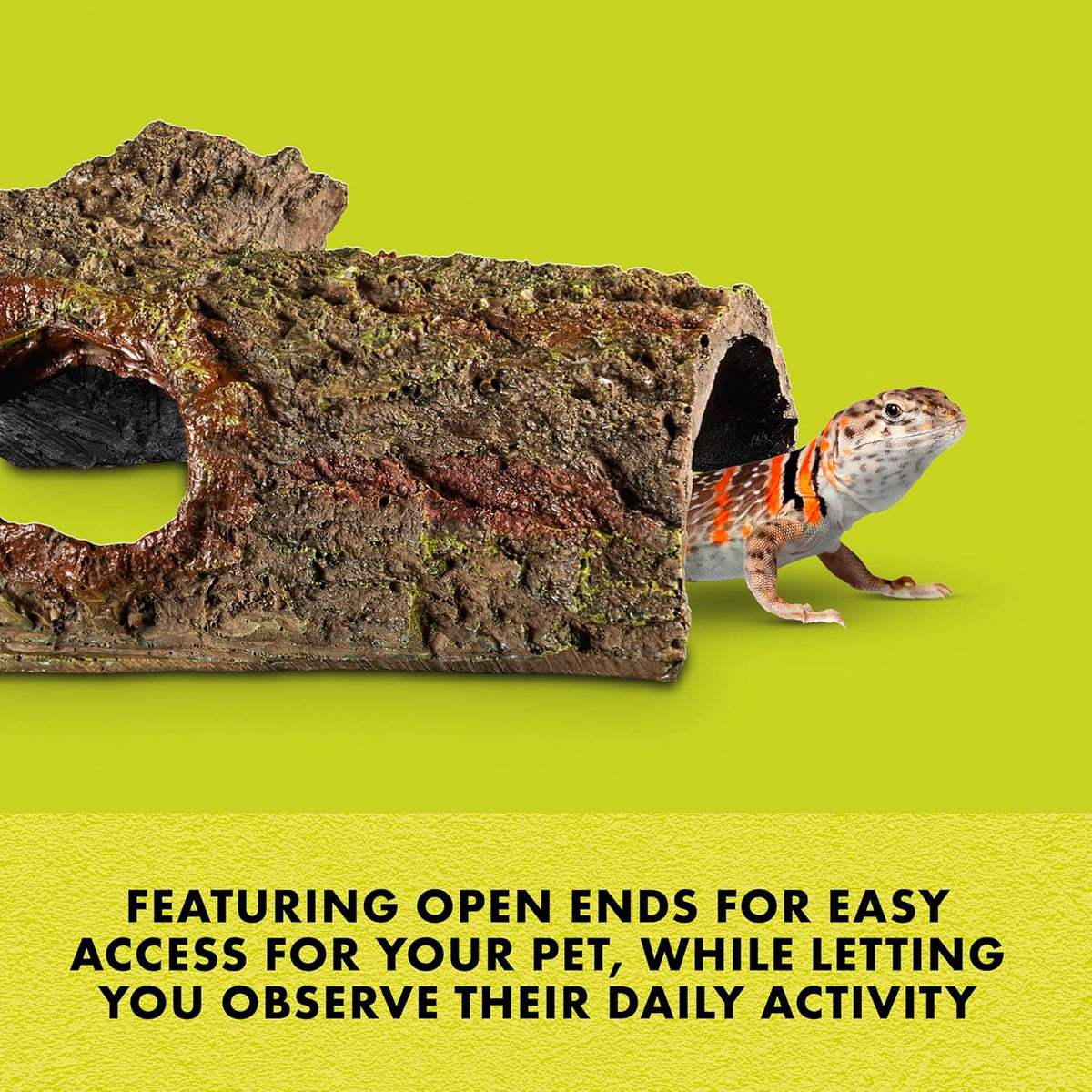 Bark Bends Reptile Hides for Geckos, Snakes, Frogs, Medium