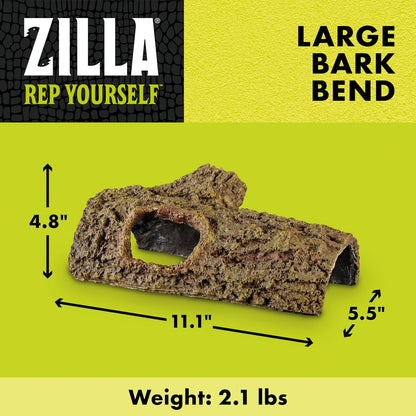 Bark Bends Reptile Hides for Geckos, Snakes, Frogs, Medium
