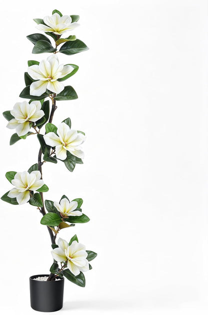 4.6 Ft Magnolia Tree Fake Tree Magnolia Decor Tree for Living Room