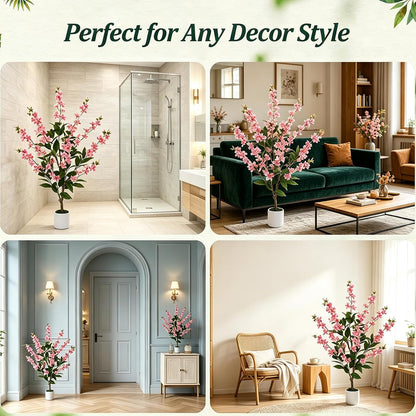 4.6 Ft Magnolia Tree Fake Tree Magnolia Decor Tree for Living Room