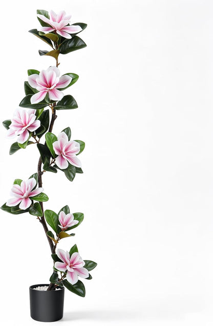 4.6 Ft Magnolia Tree Fake Tree Magnolia Decor Tree for Living Room