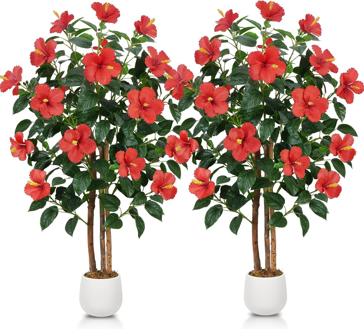 4.6 Ft Magnolia Tree Fake Tree Magnolia Decor Tree for Living Room