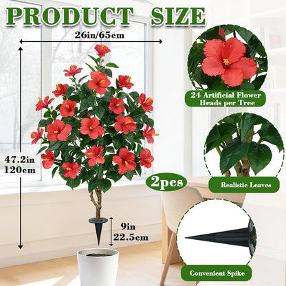 4.6 Ft Magnolia Tree Fake Tree Magnolia Decor Tree for Living Room