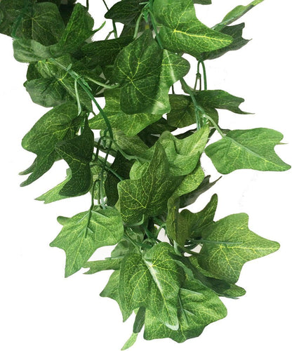 40 Ft Artificial Ivy Silk Vines Fake Hanging Plants High Simulation Garlands Greenery Chain for Home Wedding Wall Party Decoration, Pack of 5