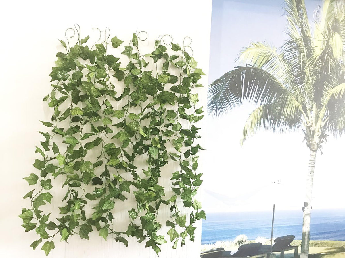 40 Ft Artificial Ivy Silk Vines Fake Hanging Plants High Simulation Garlands Greenery Chain for Home Wedding Wall Party Decoration, Pack of 5