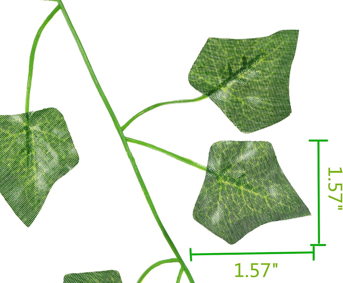 40 Ft Artificial Ivy Silk Vines Fake Hanging Plants High Simulation Garlands Greenery Chain for Home Wedding Wall Party Decoration, Pack of 5