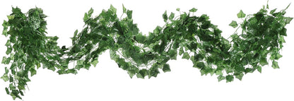 40 Ft Artificial Ivy Silk Vines Fake Hanging Plants High Simulation Garlands Greenery Chain for Home Wedding Wall Party Decoration, Pack of 5