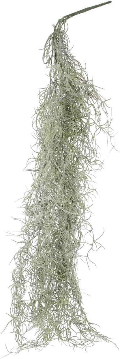 BESTOYARD 36-Inch Realistic Artificial Spanish Moss, Large Faux Hanging Plant Vine for Indoor Home Decor, Terrarium, Wreath & DIY Crafts