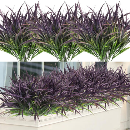 16 Pcs Artificial Plants Outdoor Fake Fall Greenery Stems, Red