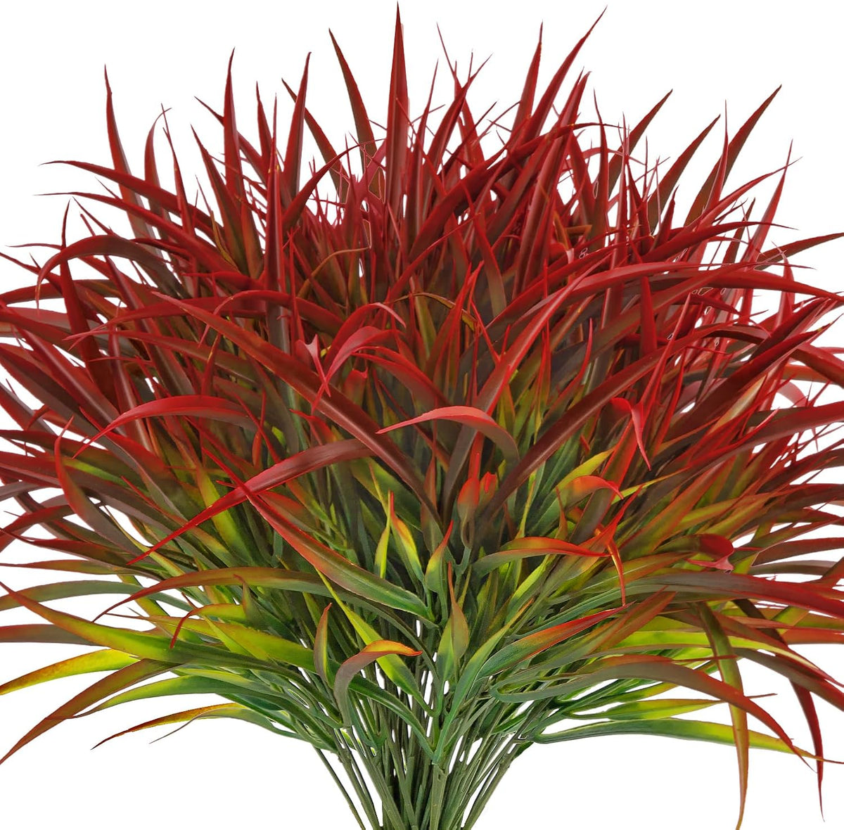 16 Pcs Artificial Plants Outdoor Fake Fall Greenery Stems, Red