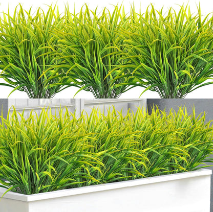 16 Pcs Artificial Plants Outdoor Fake Fall Greenery Stems, Red