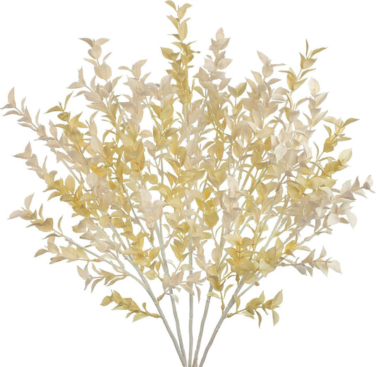 Artificial Camellia Leaf Stems 3PCS Faux Greenery Stems and 32.2” Branches for Vase Fake Leaves Silk Plant for Floor Vase Home Office Wedding Table Centerpiece Indoor Farmhouse Decor
