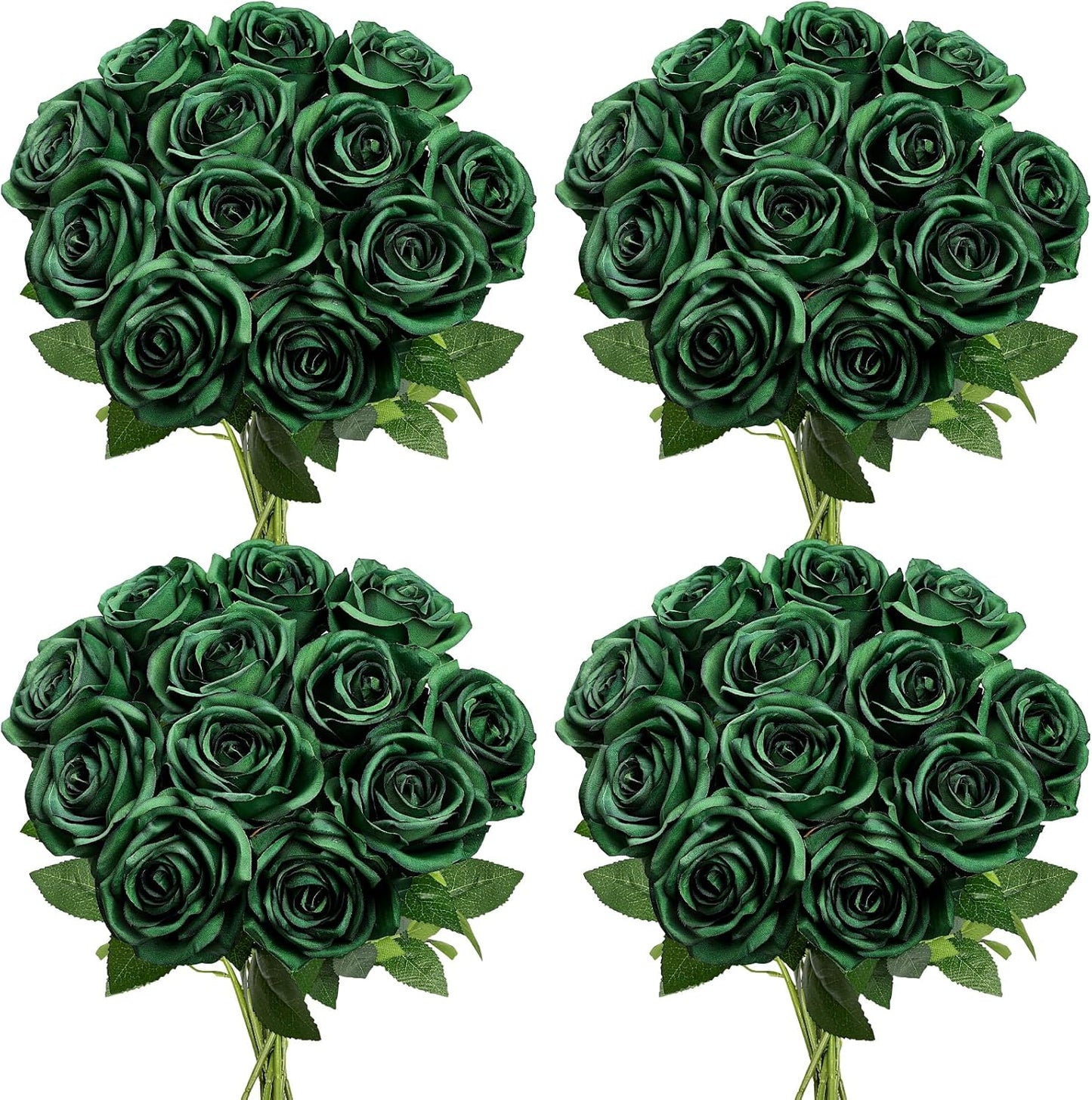 48 PCS Lilac Roses Artificial Flowers - Fake Silk Floral with Long Stems Bulk for Table Centerpieces DIY Bouquet Arrangements Wedding Party Bridal Shower Vase Decorations