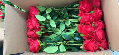 48 PCS Lilac Roses Artificial Flowers - Fake Silk Floral with Long Stems Bulk for Table Centerpieces DIY Bouquet Arrangements Wedding Party Bridal Shower Vase Decorations