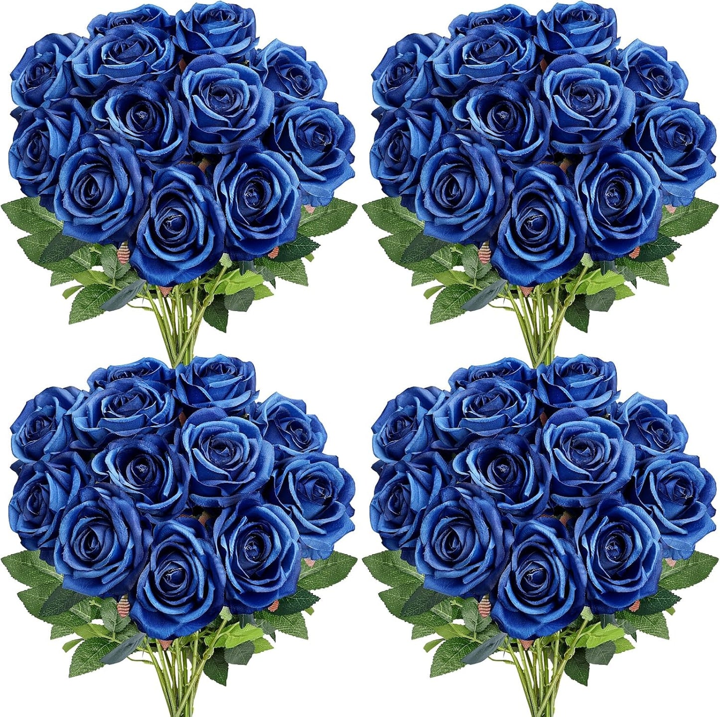 48 PCS Lilac Roses Artificial Flowers - Fake Silk Floral with Long Stems Bulk for Table Centerpieces DIY Bouquet Arrangements Wedding Party Bridal Shower Vase Decorations