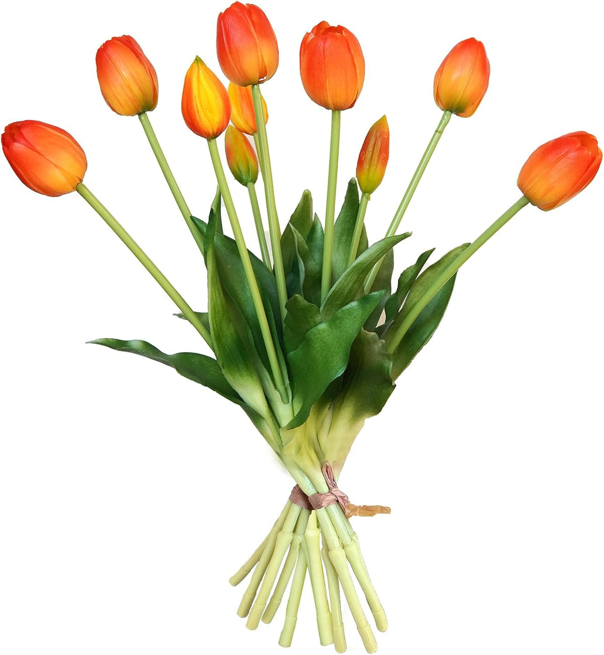 10 Pcs Fake Tulips Tulips Artificial Flowers(Light Pink)