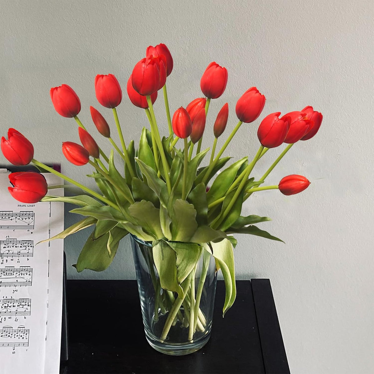 10 Pcs Fake Tulips Tulips Artificial Flowers(Light Pink)