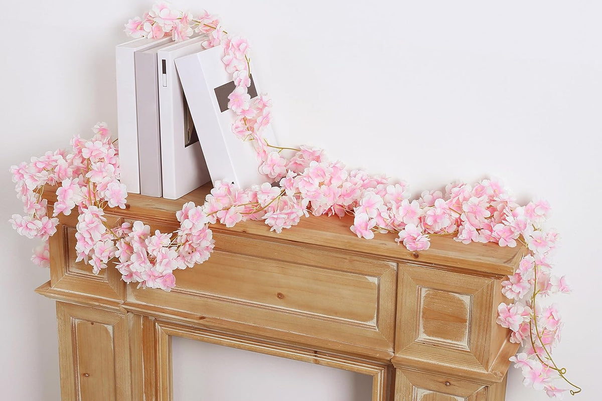 35.4FT Cherry Blossom Flowers Garland Vine for Decoration