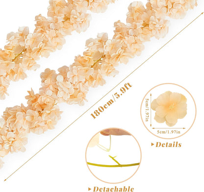 35.4FT Cherry Blossom Flowers Garland Vine for Decoration