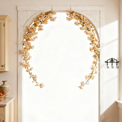 35.4FT Cherry Blossom Flowers Garland Vine for Decoration