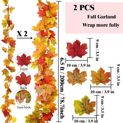 35.4FT Cherry Blossom Flowers Garland Vine for Decoration