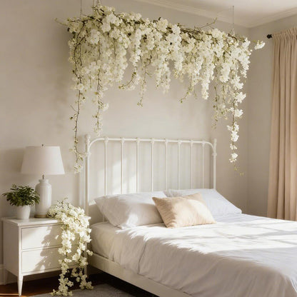 35.4FT Cherry Blossom Flowers Garland Vine for Decoration