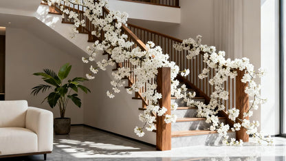 35.4FT Cherry Blossom Flowers Garland Vine for Decoration
