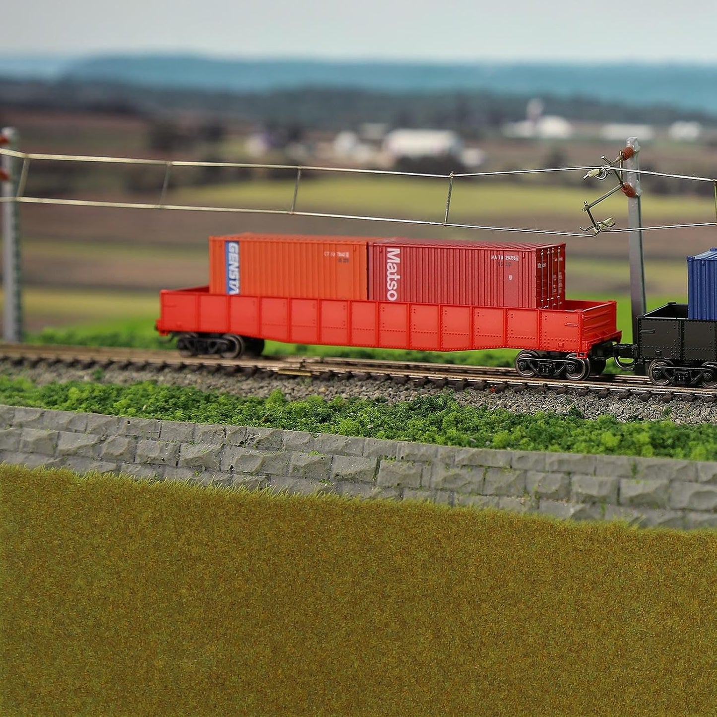 Artificial Model Grass Mat Trains Green 40x200cm or 15.7‘’ x 78'' for Decoration Craft Scenery Model DIY CP2137 (Green)