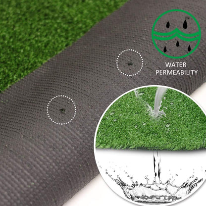 Artificial Grass Turf 3FTX10FT,Drainage Holes/Custom Size