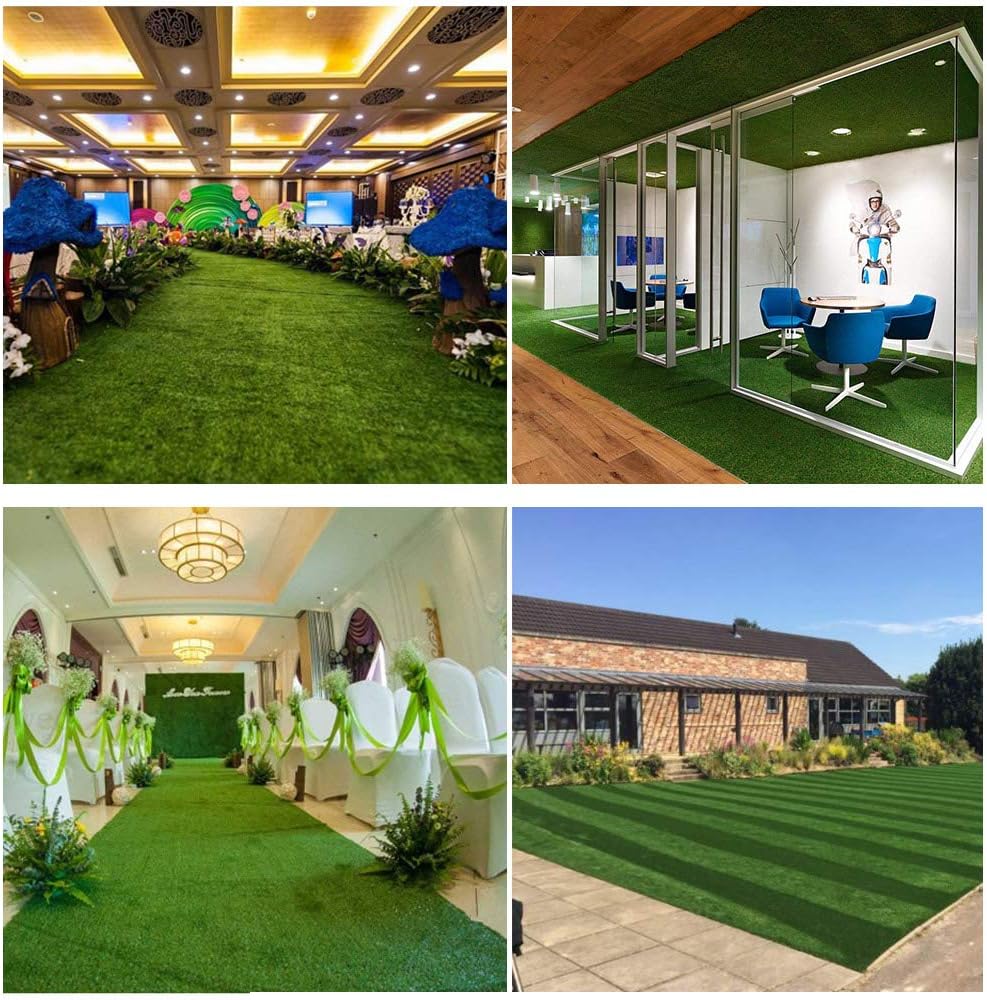 Artificial Grass Turf 3FTX10FT,Drainage Holes/Custom Size