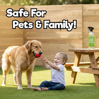 Turf Cleaner for Pet Urine Outdoor and Indoor | Artificial Grass Dog Urine Cleaner That Cleans and Deodorizes Pet Waste on Fake Grass For Dogs - 32 Fl Oz (Single)